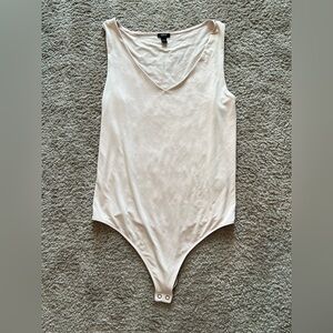 Express Body Contour Pink Tank Bodysuit Womens Large